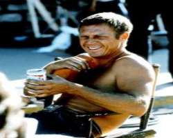 Steve McQueen consuming alcohol